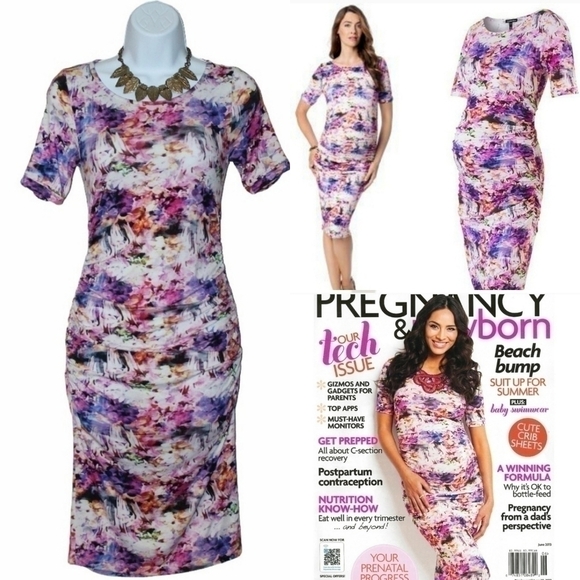Isabella Oliver Dresses & Skirts - Isabella Oliver  Viscose Fuschia Rouge Dress 4